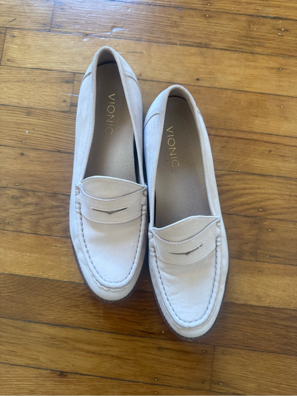 Vionic Cream Slip-On Penny Loafers for Women